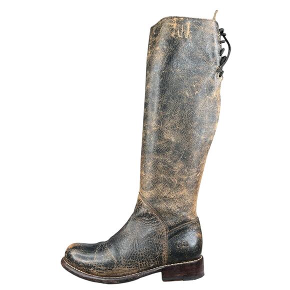 NWOT Bed Stu Women’s Manchester Brown Distressed Riding Boot Size US 7 - Picture 3 of 10